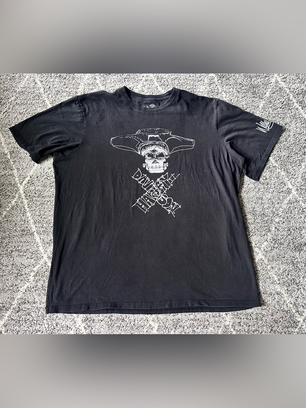 Men’s Harley Davidson Willie G Skull T Shirt Black XL